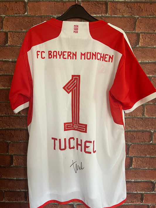 Signed Thomas Tuchel Bayern Munich Home Shirt