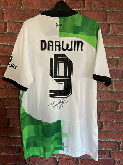 Signed Darwin Nunez Liverpool 23/24 Away Shirt