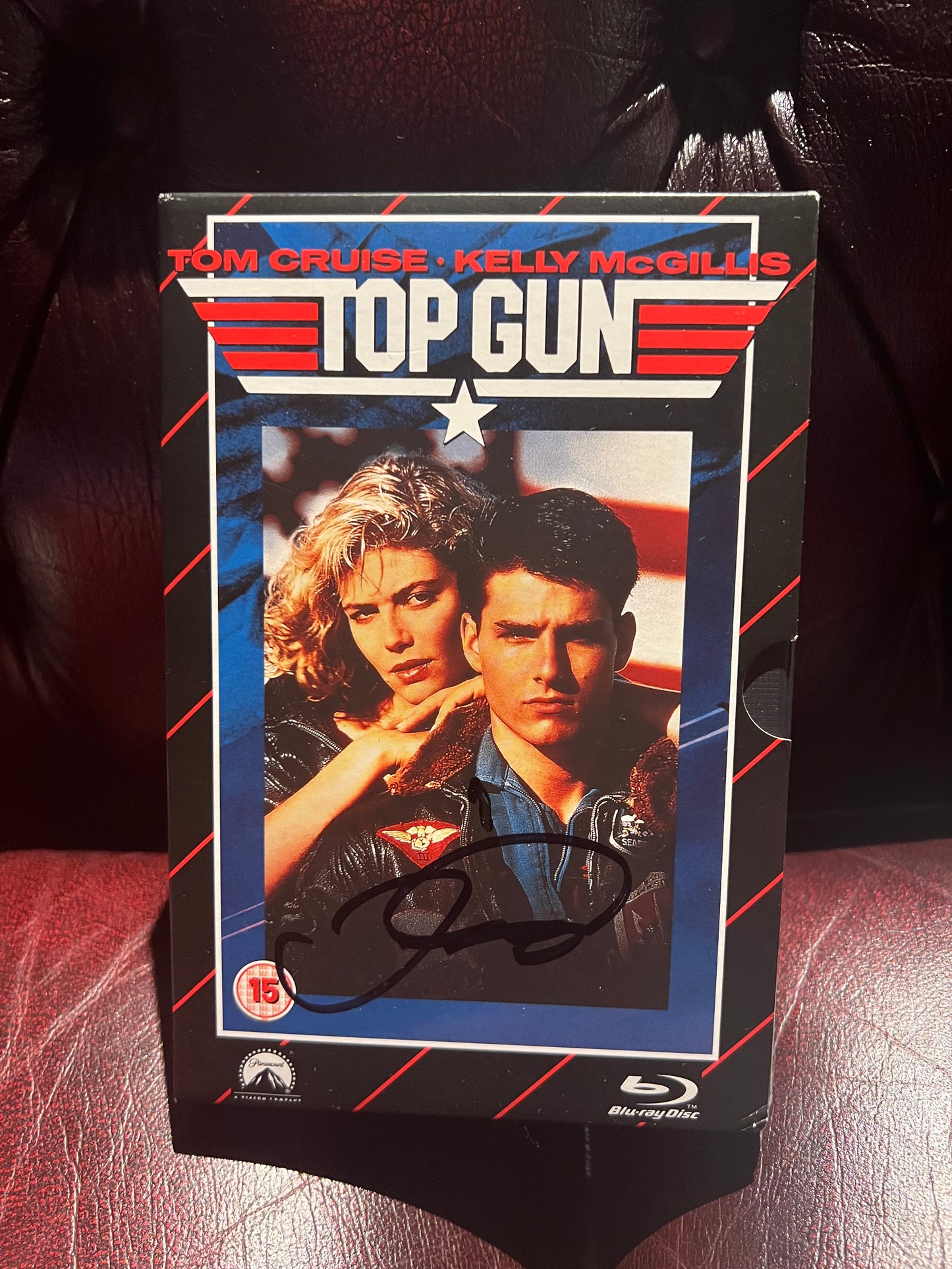 Signed Tom Cruise Limited Edition HMV Exclusive Top Gun VHS Boxed Blu-Ray