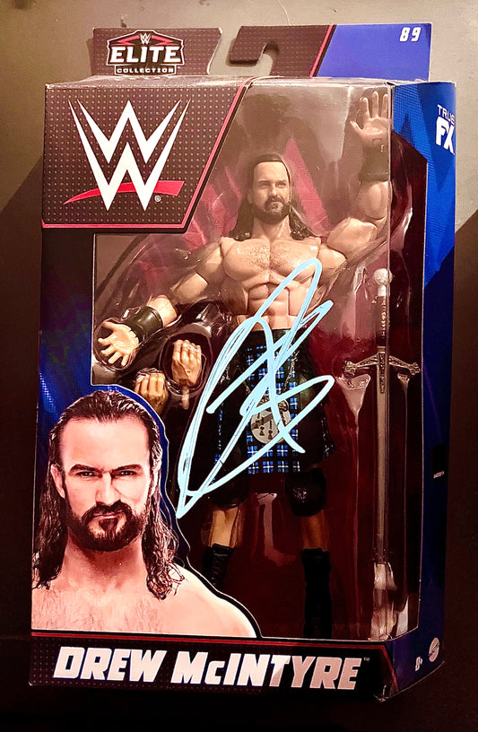 Signed WWE Mattel Elite Drew McIntyre Figure