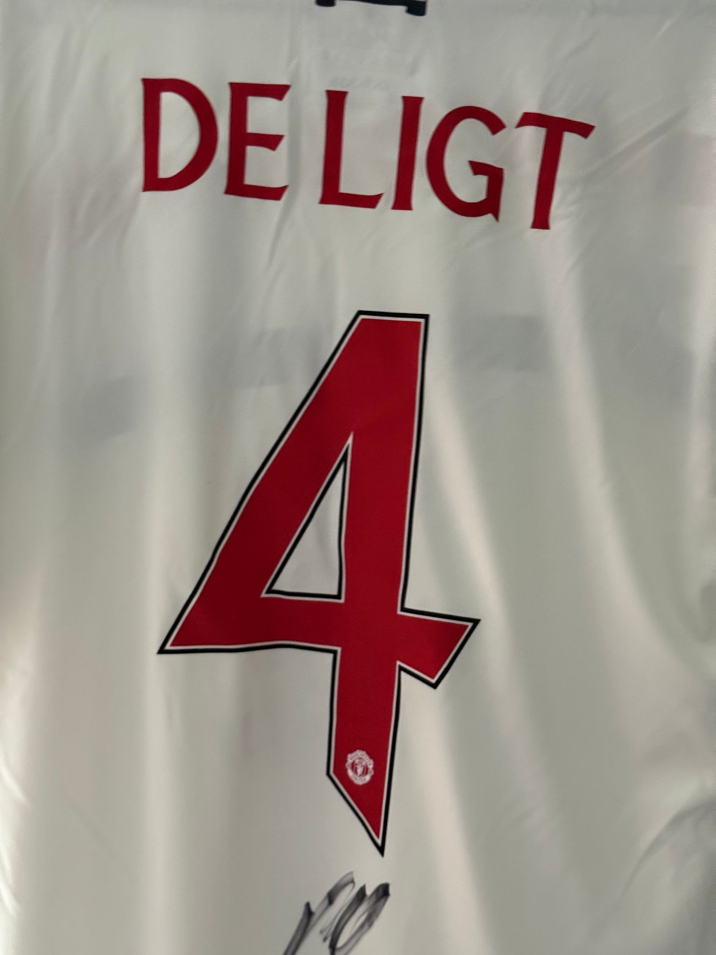 Signed Matthijs de Ligt Manchester United 24/25 3rd Shirt