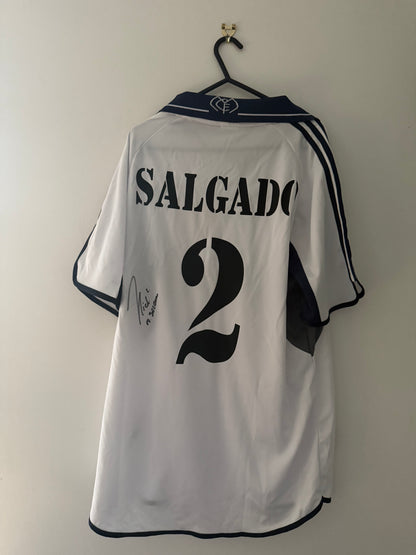 Signed Míchel Salgado Real Madrid 2000/01 La Liga Winning Shirt