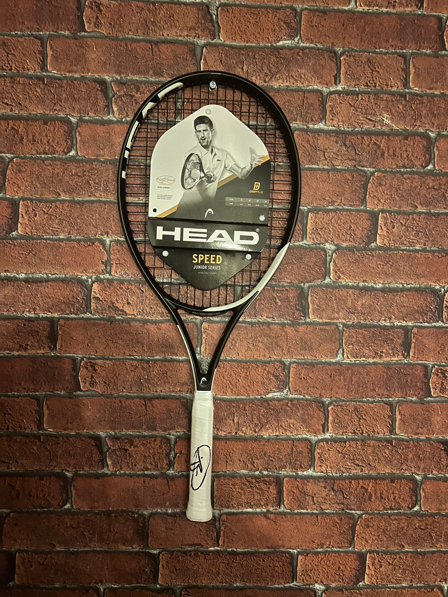Signed Novak Djokovic Head Speed Junior Series Tennis Racket