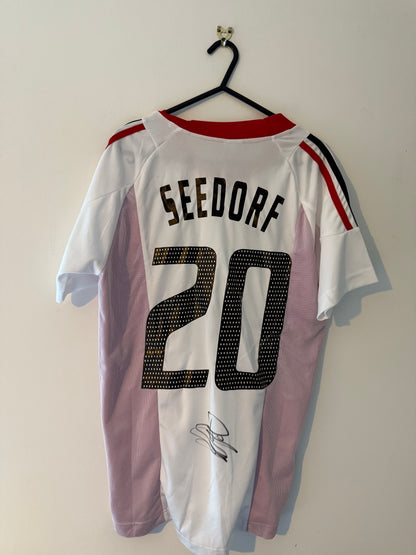 Signed Clarence Seedorf AC Milan 2003 Champions League Final Shirt