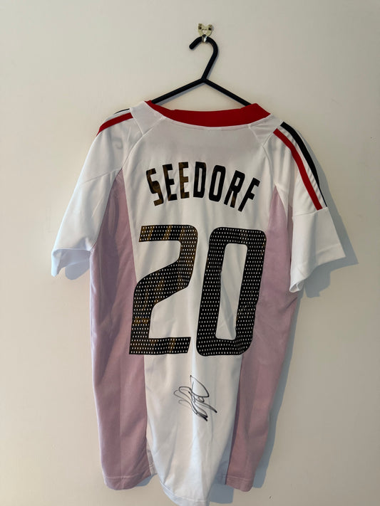 Signed Clarence Seedorf AC Milan 2003 Champions League Final Shirt