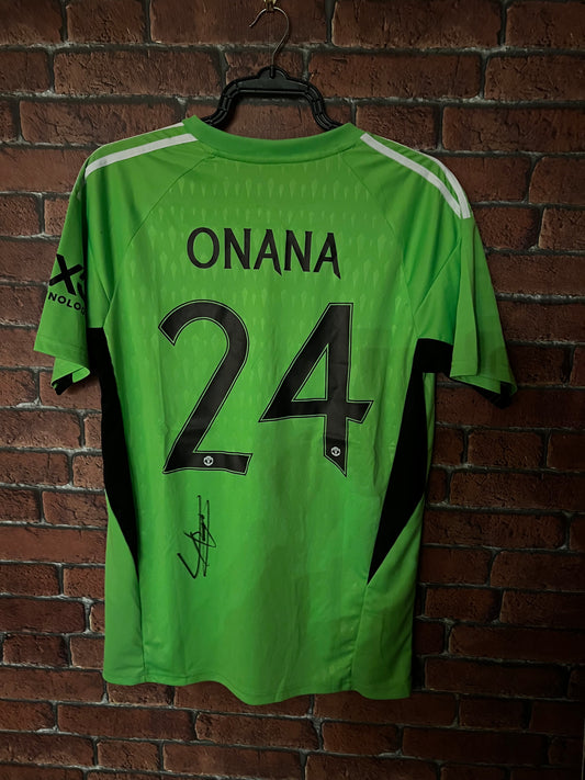 Signed Andre Onana Manchester United 23/24 Goal Keeper Shirt