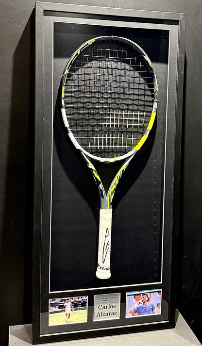 Featured Product: Signed Carlos Alcaraz Framed Babolat Racket