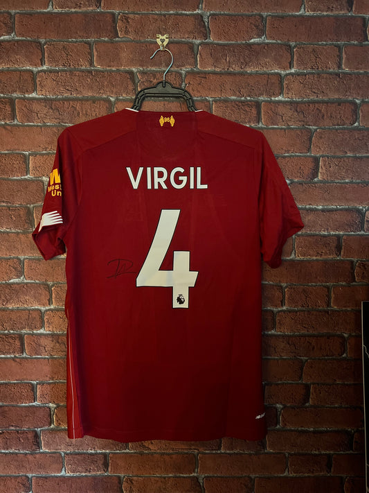 Signed Virgil Van Dijk Liverpool 19/20 Home Shirt