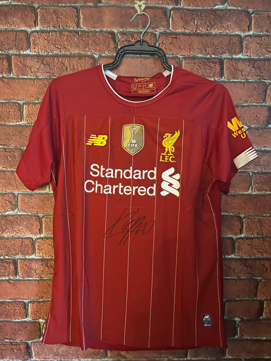 Signed Jurgen Klopp Liverpool 19/20 Home Shirt