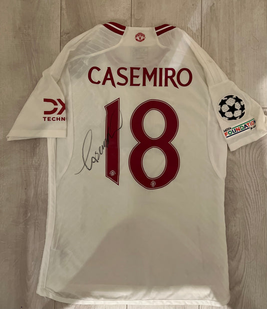 Signed Casemiro Manchester United 23/24 Third Shirt