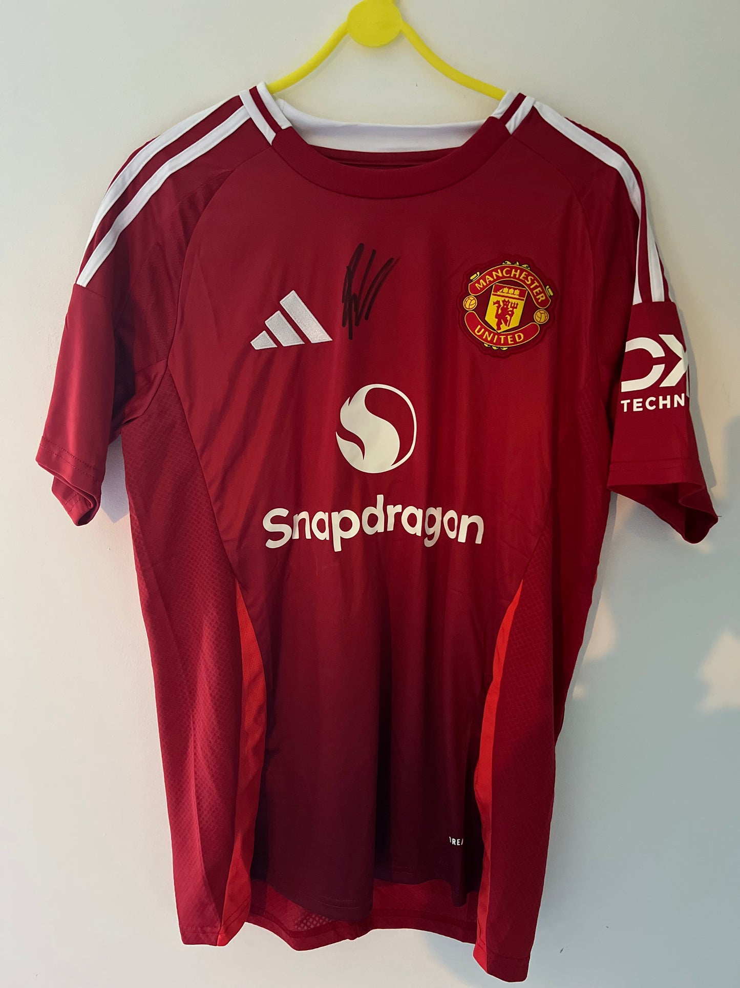 Signed Ruben Amorim Manchester United 24/25 Home Shirt and First Game Programme Package