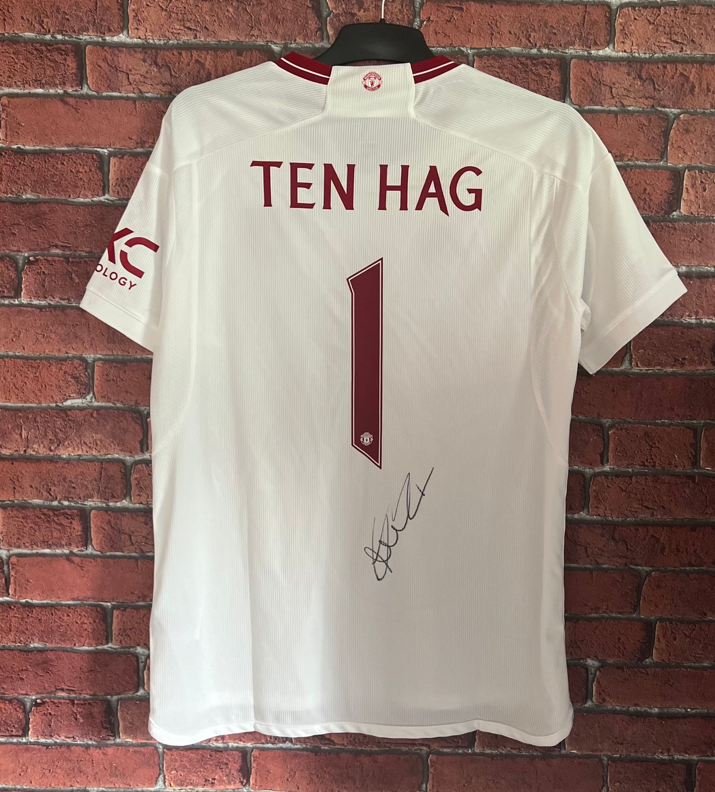 Signed Erik Ten Hag Manchester United 23/24 3rd Shirt