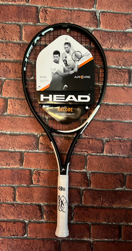 Signed Novak Djokovic Head Speed Tennis Racket with Beckett Authentication Sticker