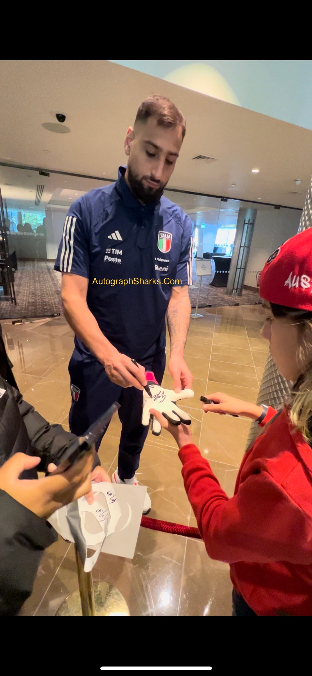 Signed Gianluigi Donnarumma Adidas Finger Save Goal Keeper Glove