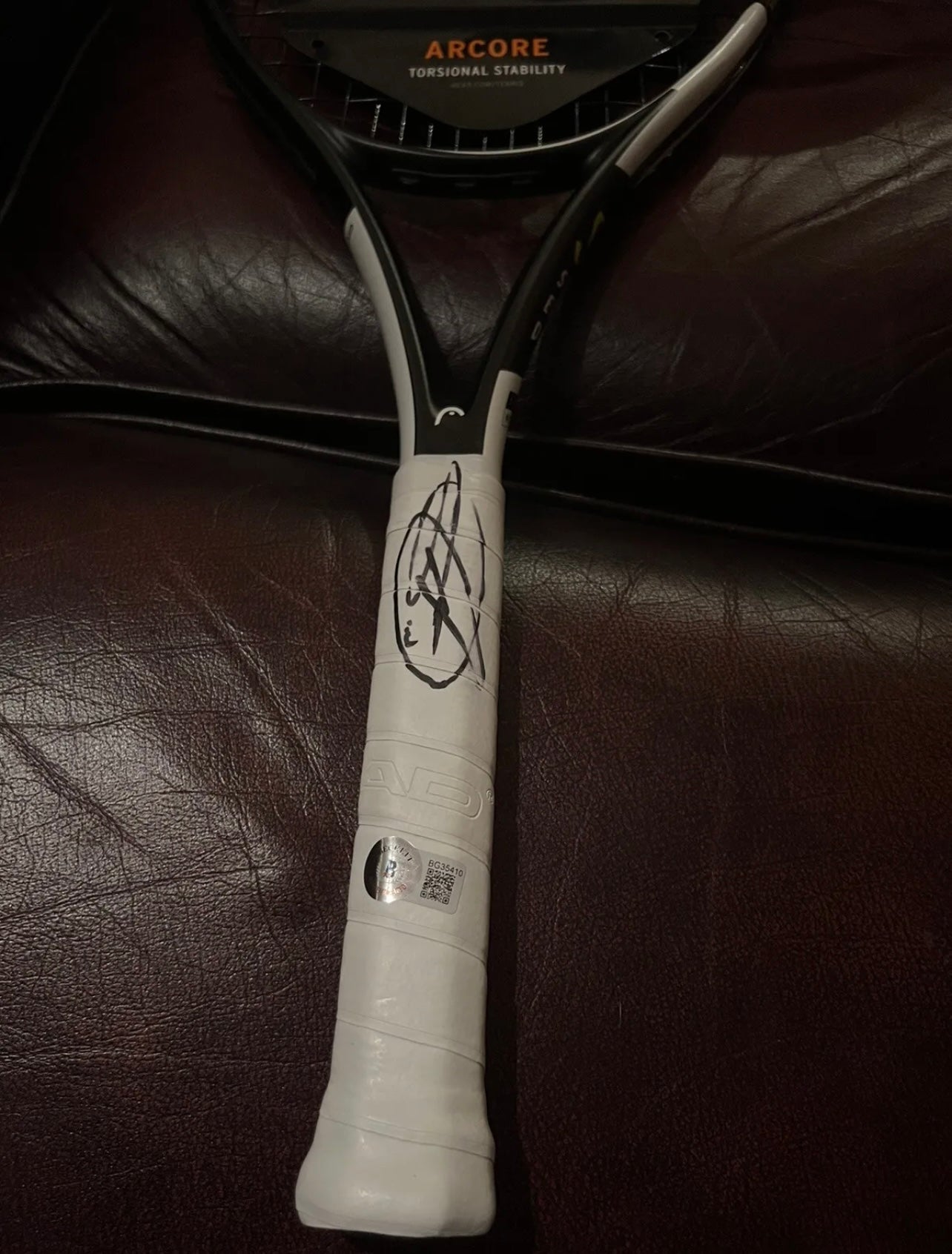Signed Novak Djokovic Head Speed Tennis Racket with Beckett Authentica ...