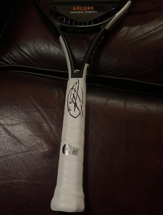 Signed Novak Djokovic Head Speed Tennis Racket with Beckett Authentication Sticker