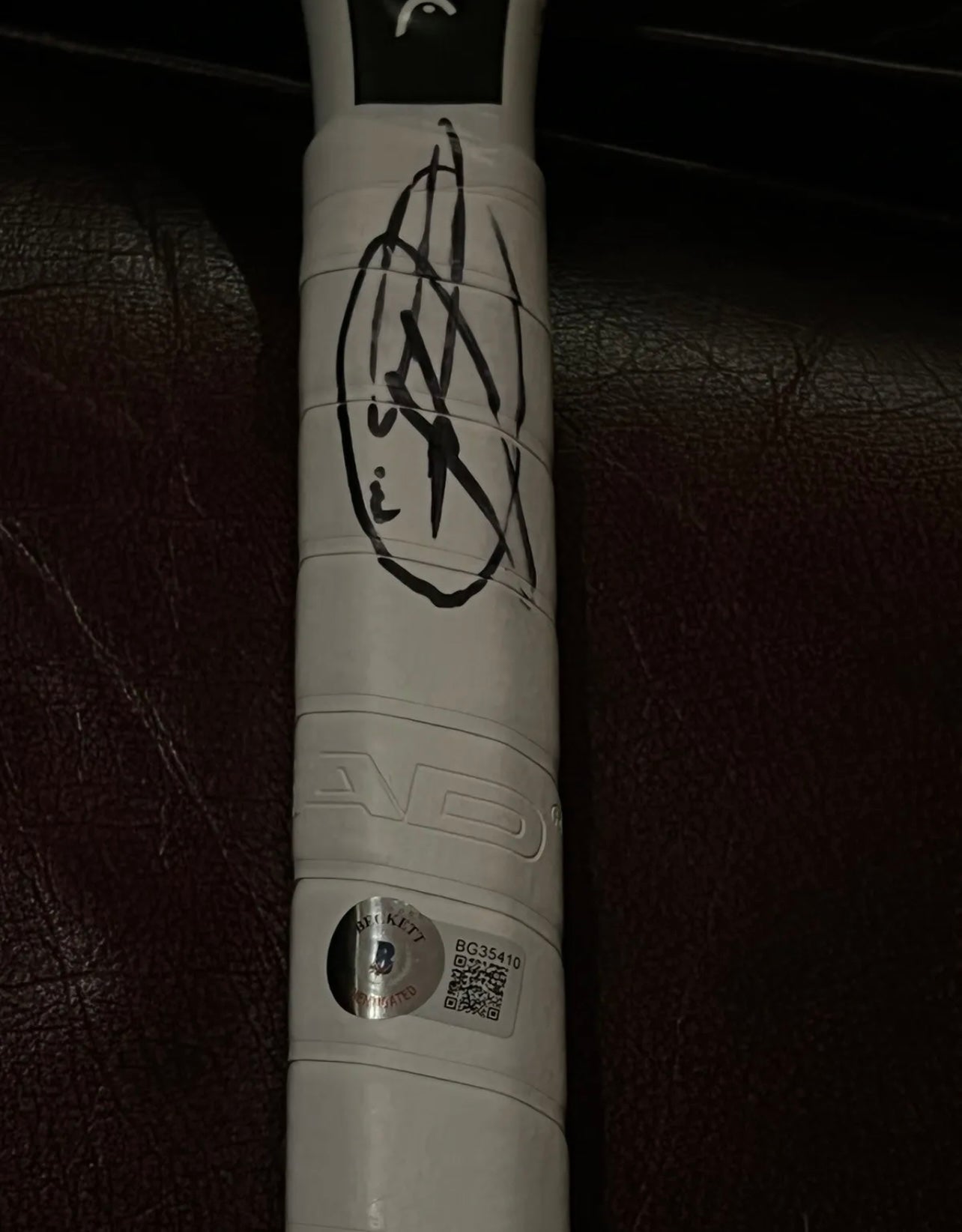 Signed Novak Djokovic Head Speed Tennis Racket with Beckett Authentica ...