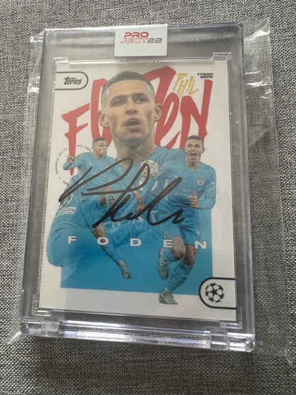 Signed Phil Foden Topps Project 22 Trading Card