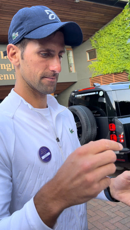 Signed Beckett Authenticated Novak Djokovic Lacoste Tennis T-Shirt