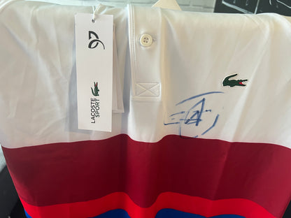 Signed Novak Djokovic Lacoste Tennis T-Shirt
