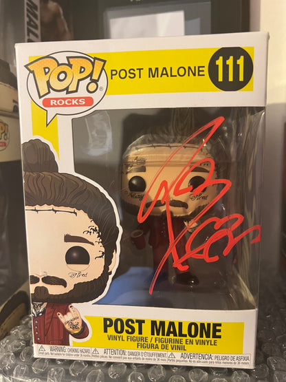 Signed Post Malone Funko Pop (Red Ink)