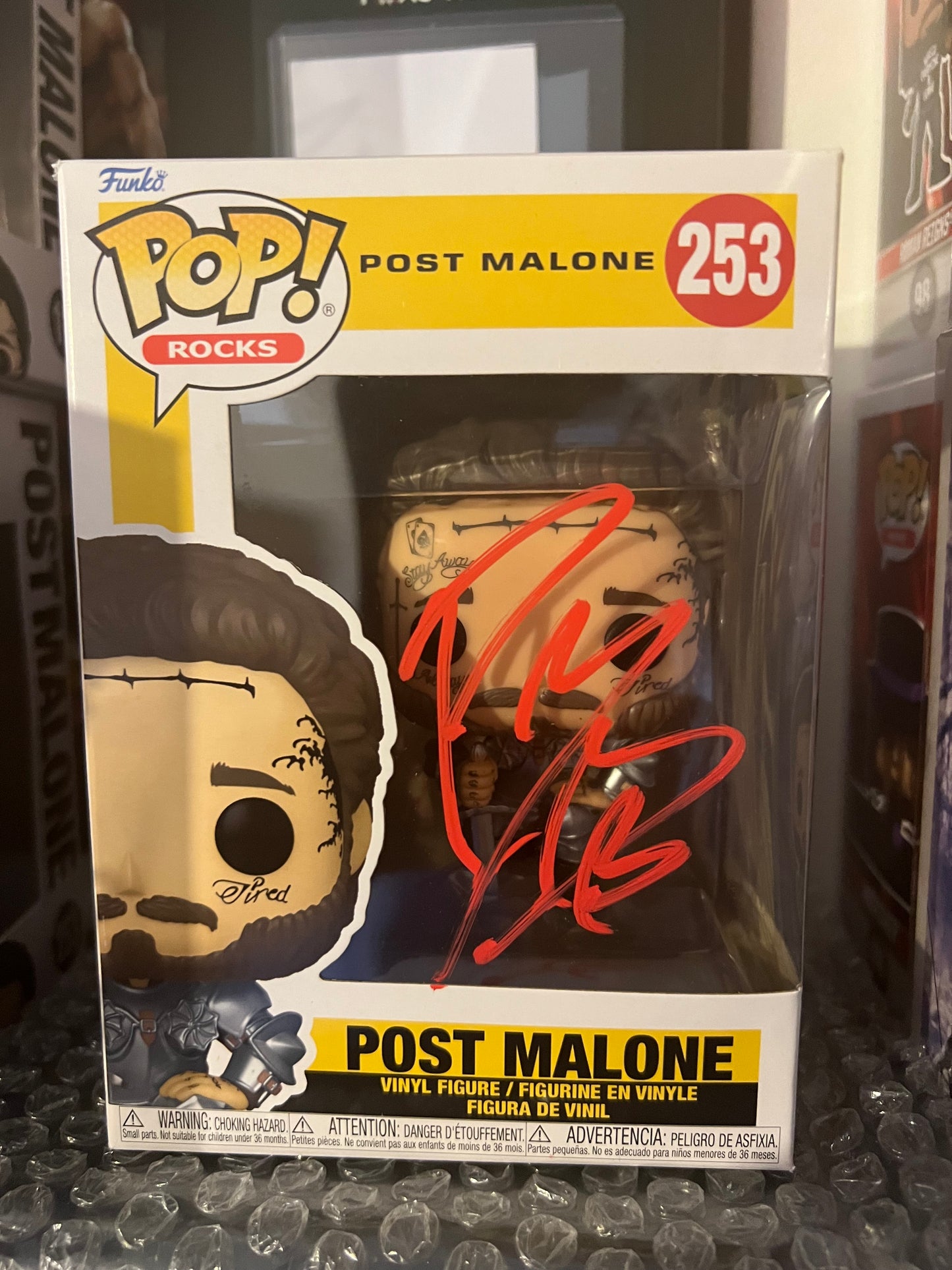 Signed Post Malone Funko Pop (Red Ink)