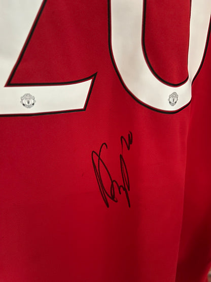 Signed Robin Van Persie Manchester United 23/24 Home Shirt