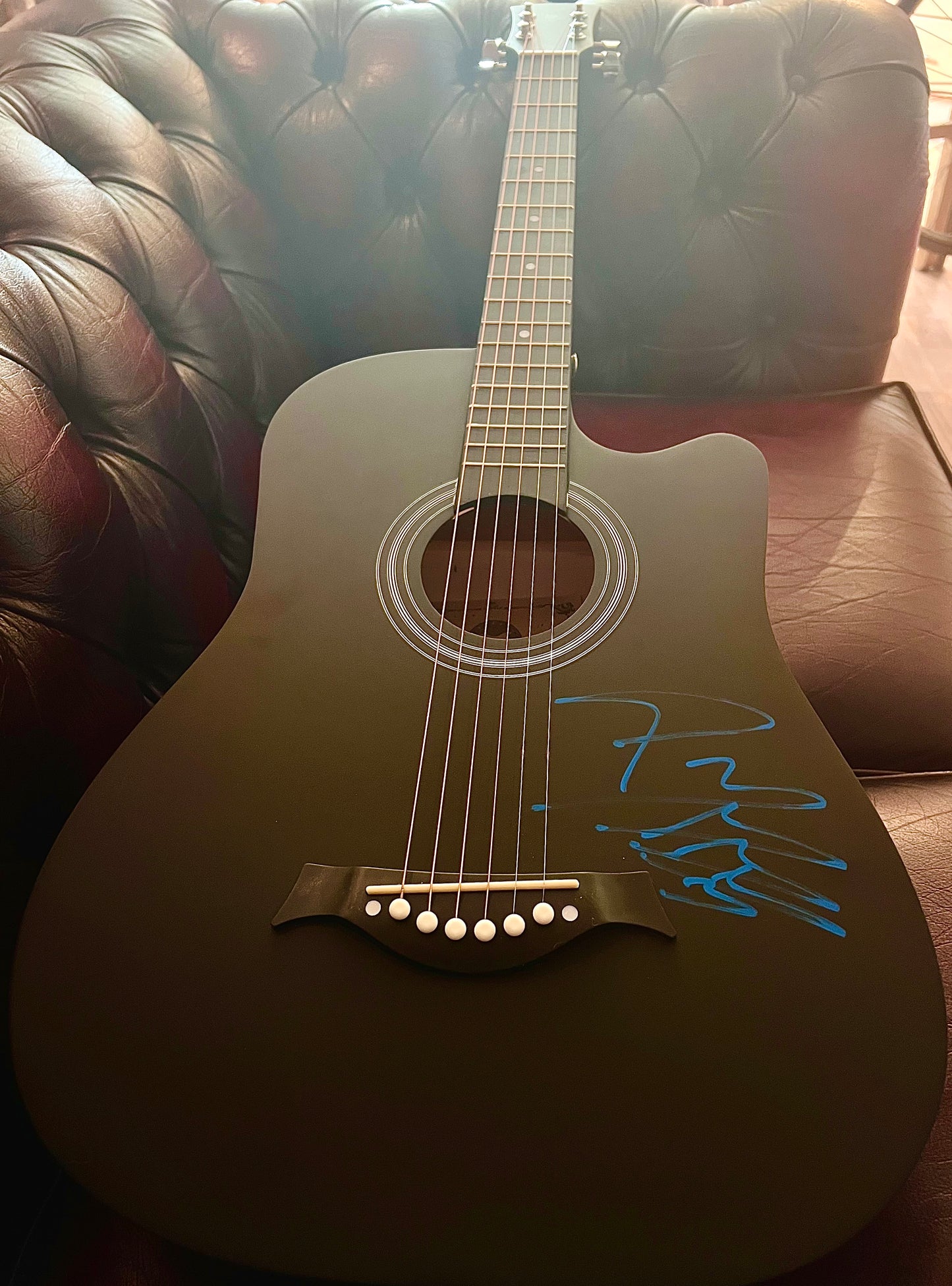 Featured Product: Signed Post Malone Black Acoustic Guitar