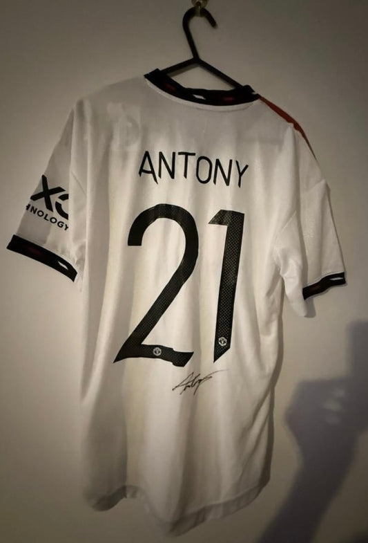 Signed Antony Manchester United Player’s Version Away Shirt