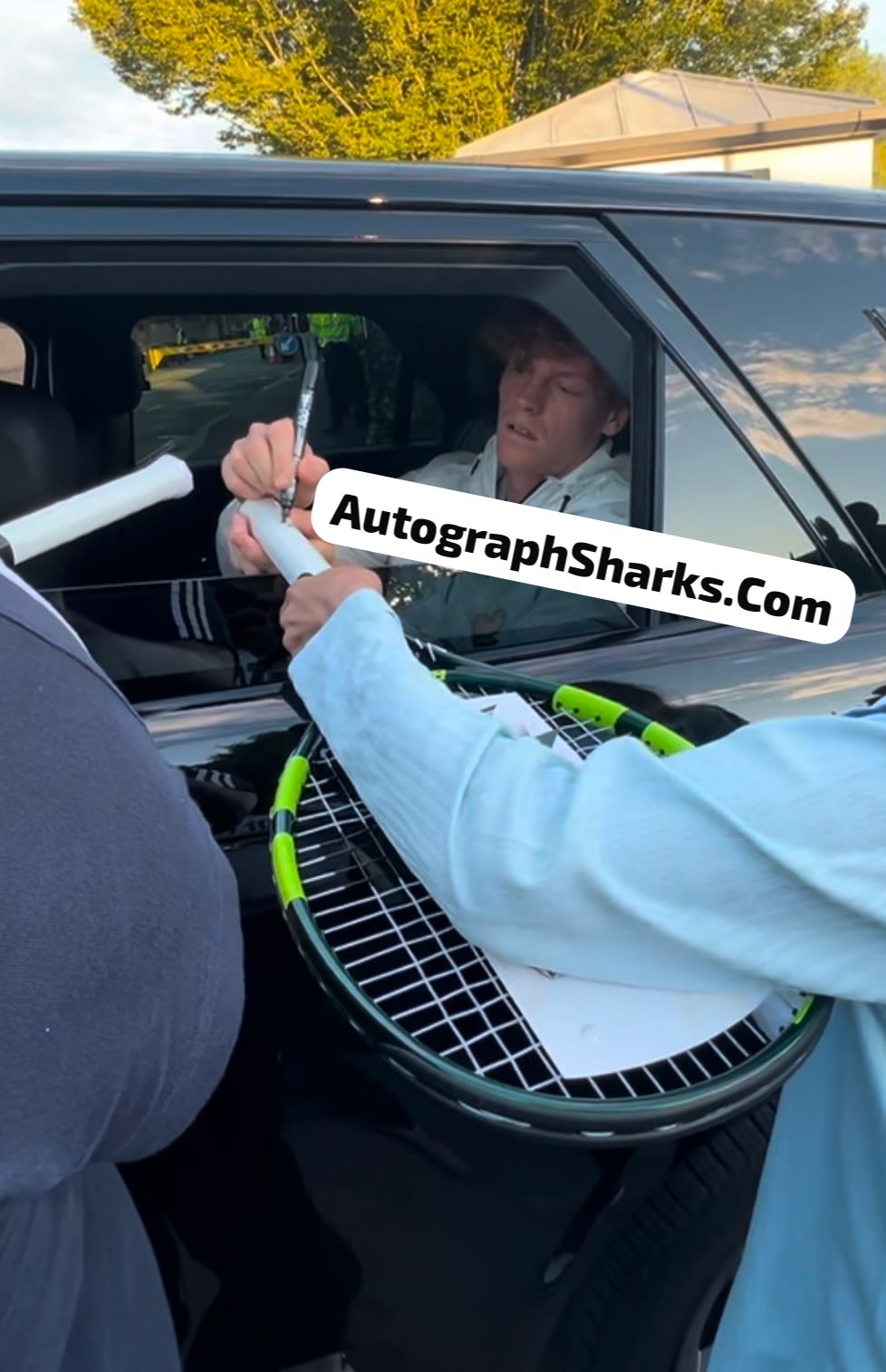 Signed Jannik Sinner Babolat Wimbledon Tennis Racket – My Store