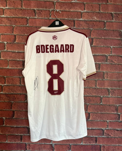 Signed Martin Odegaard Arsenal Premier League Winning 3rd Shirt