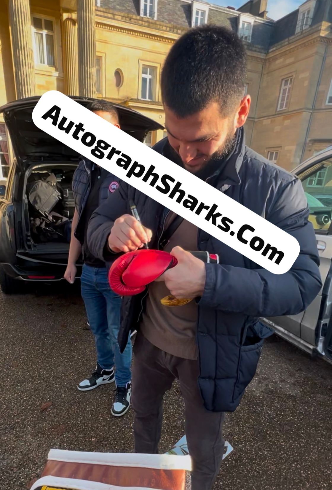 Signed Artur Beterbiev Red Everlast Boxing Glove